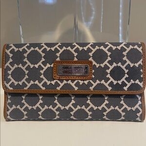 Tommy Hilfiger Gray and Tan Women's Wallet